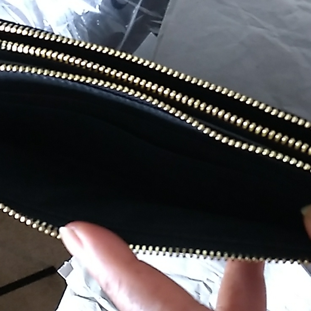 Coach double Zip Wallet NWT brown and Black - Picture 2 of 12